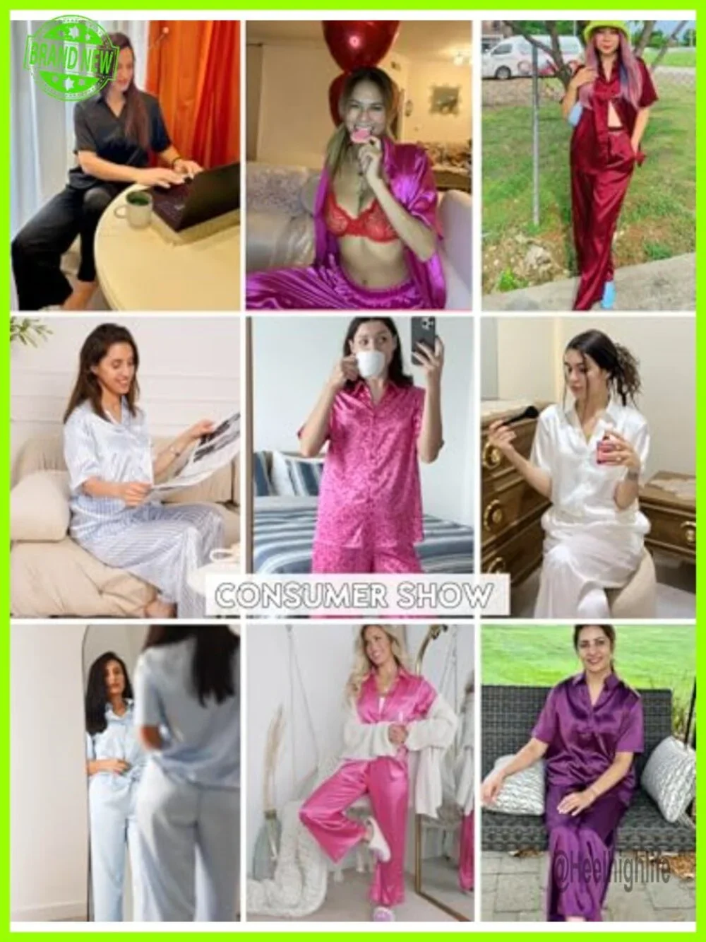 Silk Pajama Set for Women 2 Piece Satin Pjs Button Down Sleepwear with Pockets